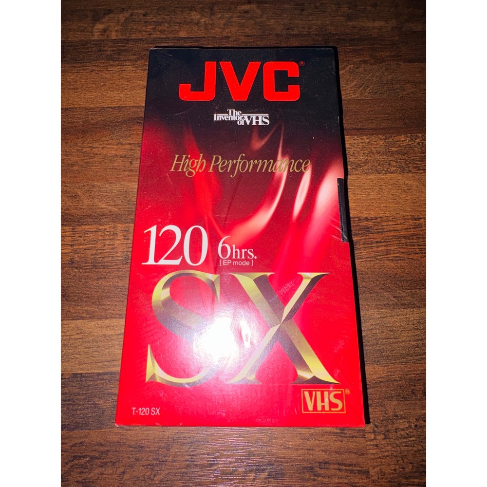 JVC SX120 VHS T120SX 6 Hour Blank Video Cassette Tape High‎ Performance